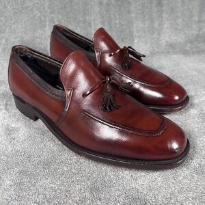 Johnston & Murphy Crown Aristocraft Tassel Loafers Boxer Top USA Men's 10.5 D